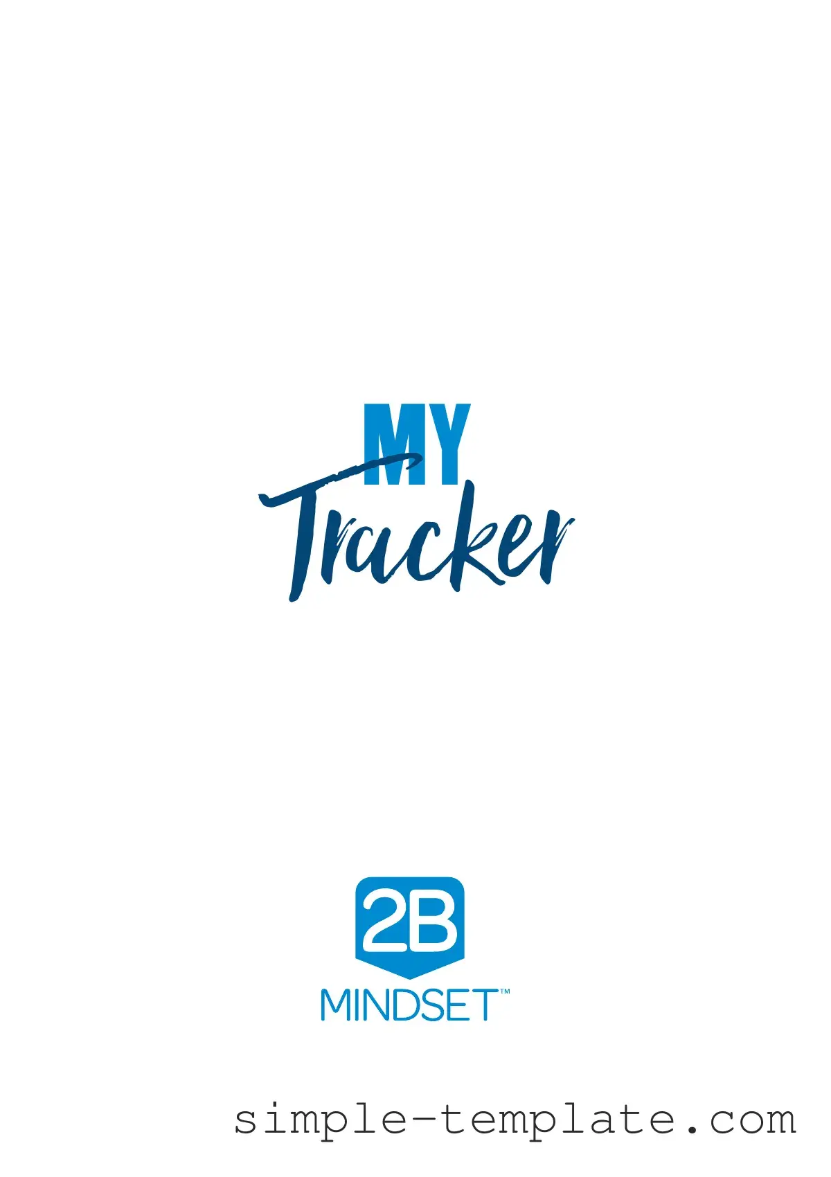 Free 2B Mindset Tracker Form in PDF