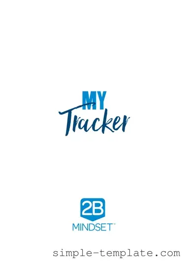 Free 2B Mindset Tracker Form in PDF