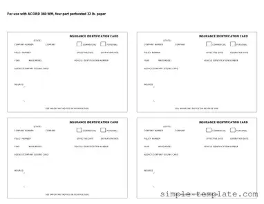 Free Acord 50 WM Form in PDF