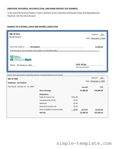 Free Payroll Check Form in PDF