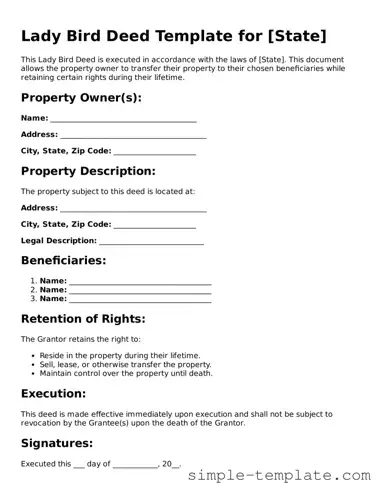 Lady Bird Deed Form